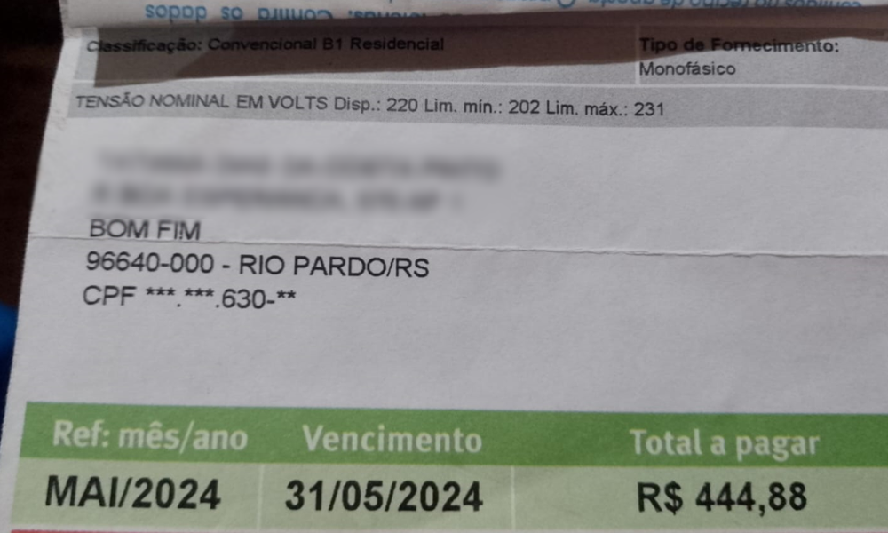 Aonde estão as contas de luz?